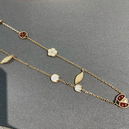 [moco jewelrys]LUCKY SPRING 15 MOTIFS GOLD HALSKETTE