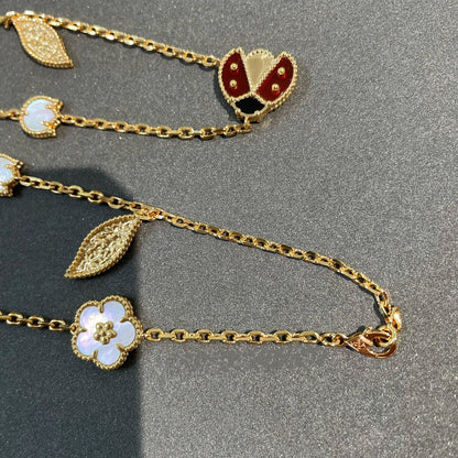 [moco jewelrys]LUCKY SPRING 15 MOTIFS GOLD HALSKETTE