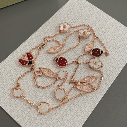 [moco jewelrys]LUCKY SPRING 15 MOTIFS ROSÉGOLD-HALSKETTE