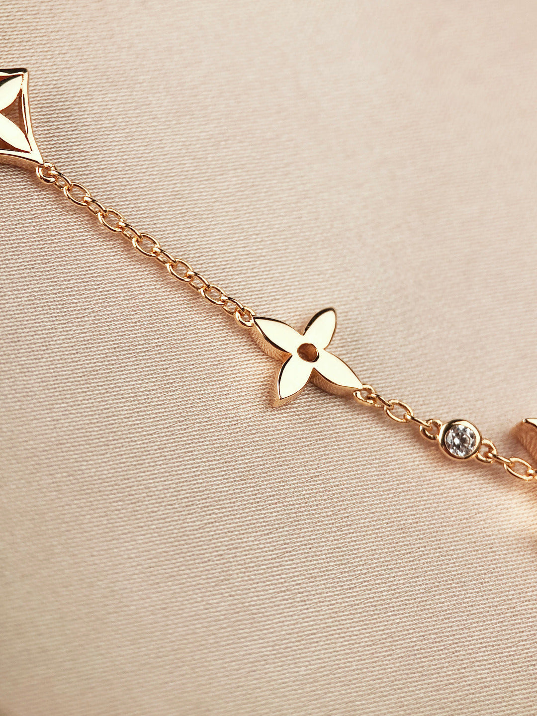 [moco jewelrys]GOLDARMBAND STERNE UND SONNE 7 MOTIVE