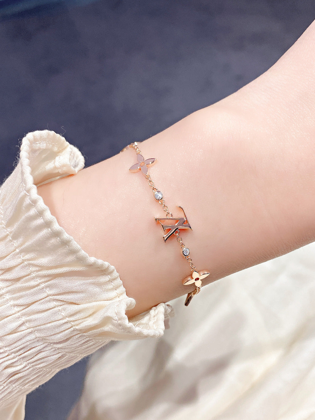 [moco jewelrys]GOLDARMBAND STERNE UND SONNE 7 MOTIVE