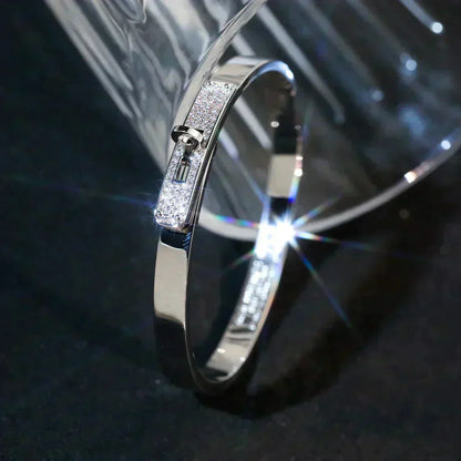 [moco jewelrys]KELLY SILBER DIAMANT ARMREIF