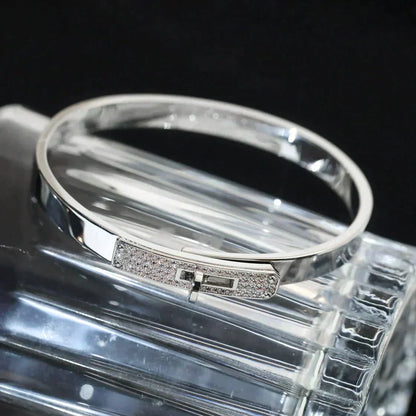 [moco jewelrys]KELLY SILBER DIAMANT ARMREIF