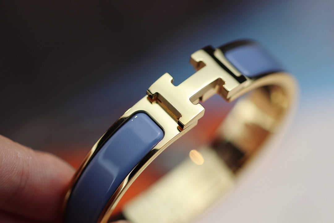 [moco jewelrys]H-ARMBAND 12MM BLAU GRAU