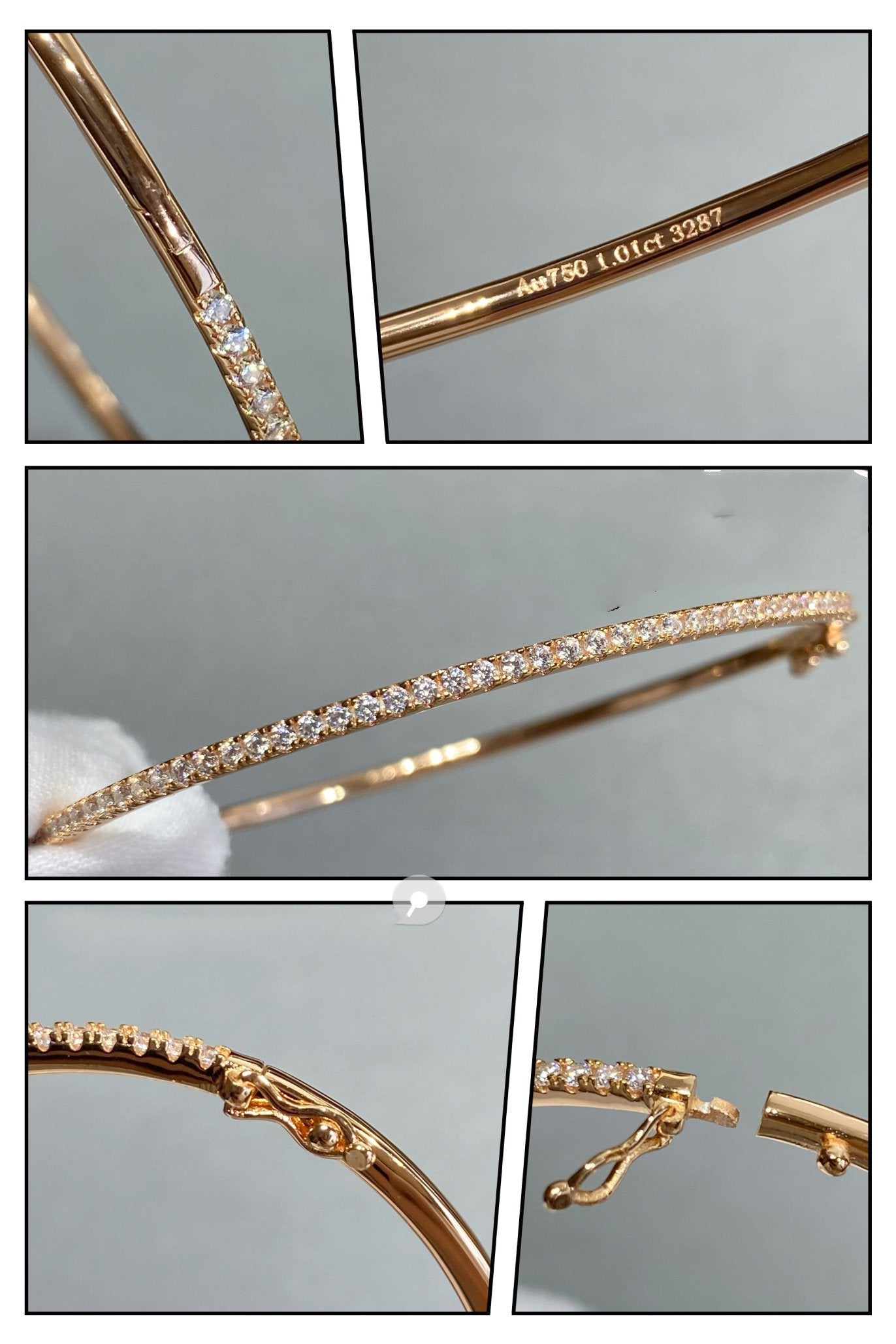 [moco jewelrys]MINI DIAMANT TENNISARMREIF