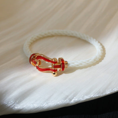 [moco jewelrys]FORCE 10 WEISSES TEXTIL MIT DIAMANTEN