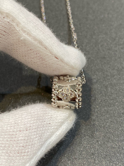 [moco jewelrys]PERLEE ANHÄNGER SILBER DIAMANTEN HALSKETTE