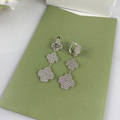 [moco jewelrys]KLEE 3 MOTIV DIAMANT SILBER OHRHÄNGER