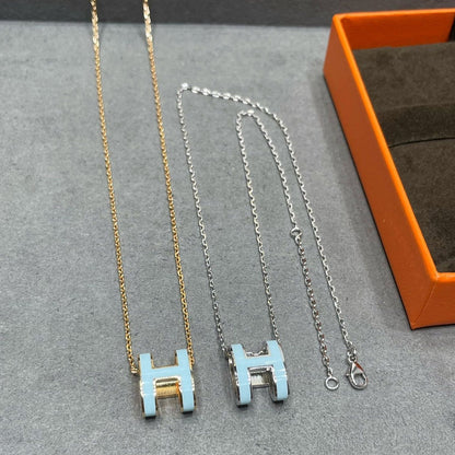 [moco jewelrys]POP H HIMMELBLAU HALSKETTE