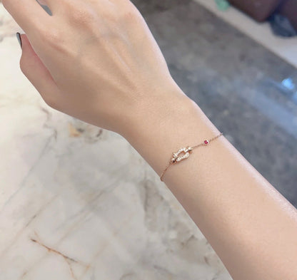 [moco jewelrys]FORCE 10 DIAMANT GLIEDERKETTE ROSÉGOLD-ARMBAND