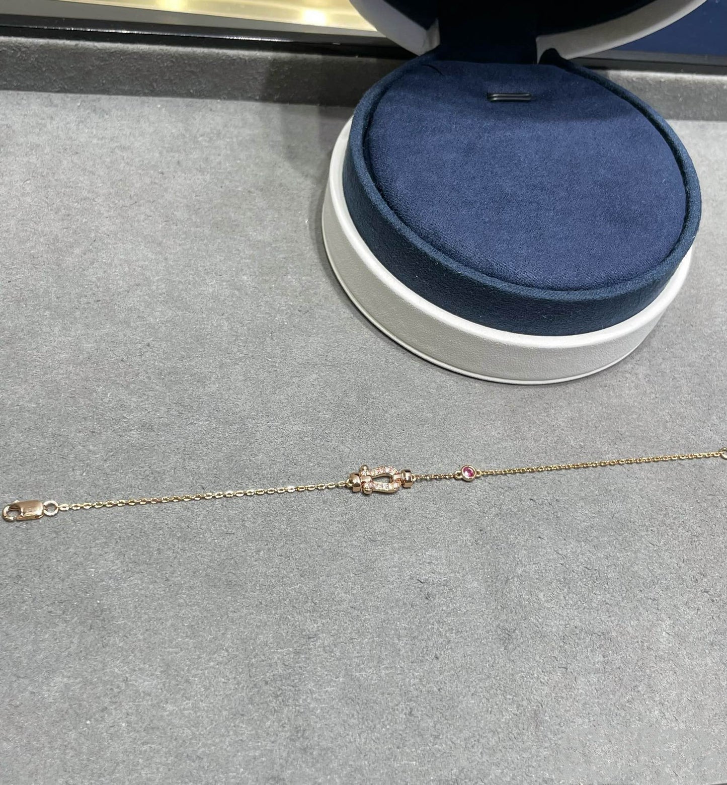 [moco jewelrys]FORCE 10 DIAMANT GLIEDERKETTE ROSÉGOLD-ARMBAND