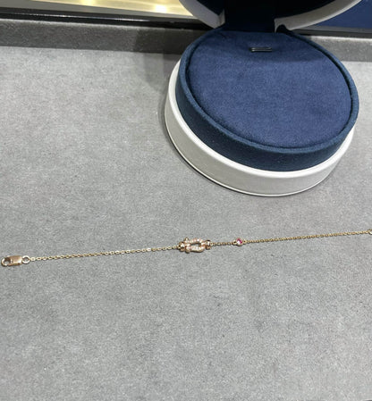 [moco jewelrys]FORCE 10 DIAMANT GLIEDERKETTE ROSÉGOLD-ARMBAND