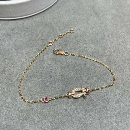 [moco jewelrys]FORCE 10 DIAMANT GLIEDERKETTE ROSÉGOLD-ARMBAND