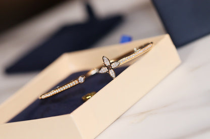 [moco jewelrys]IDYLLE GOLD OFFENER ARMBAND DIAMANT BESETZT