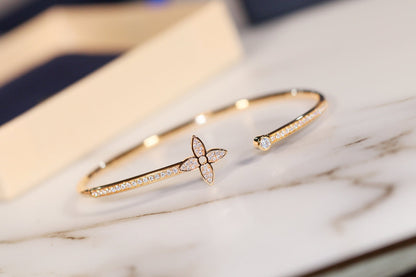 [moco jewelrys]IDYLLE GOLD OFFENER ARMBAND DIAMANT BESETZT