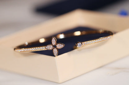 [moco jewelrys]IDYLLE GOLD OFFENER ARMBAND DIAMANT BESETZT