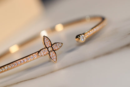 [moco jewelrys]IDYLLE GOLD OFFENER ARMBAND DIAMANT BESETZT