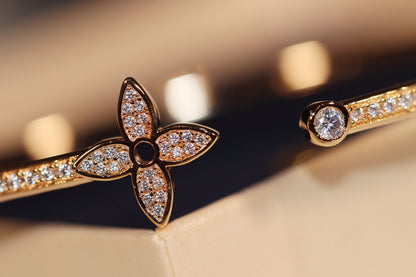 [moco jewelrys]IDYLLE GOLD OFFENER ARMBAND DIAMANT BESETZT