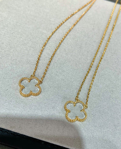 [moco jewelrys]KLEE BERGKRISTALL ROSÉGOLD-HALSKETTE