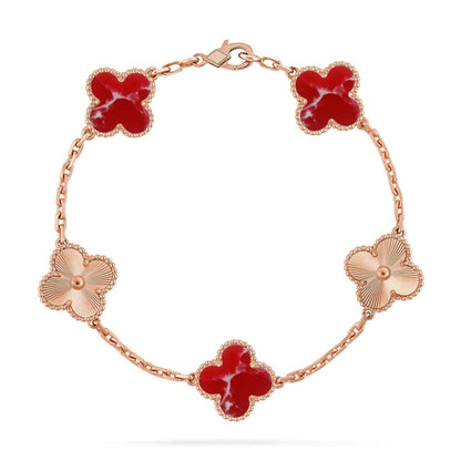 [Moco jewelrys]KLEE 5 MOTIV ROTES MUSTER ARMBANDKOLLEKTION