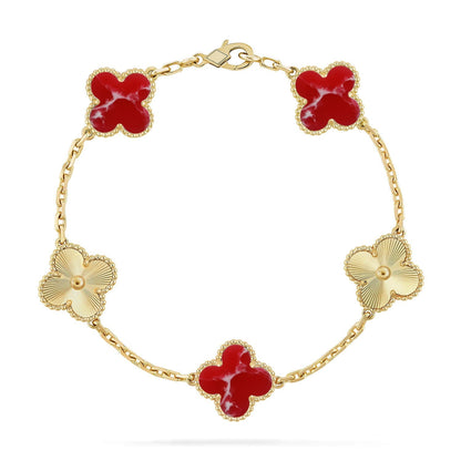 [Moco jewelrys]KLEE 5 MOTIV ROTES MUSTER ARMBANDKOLLEKTION