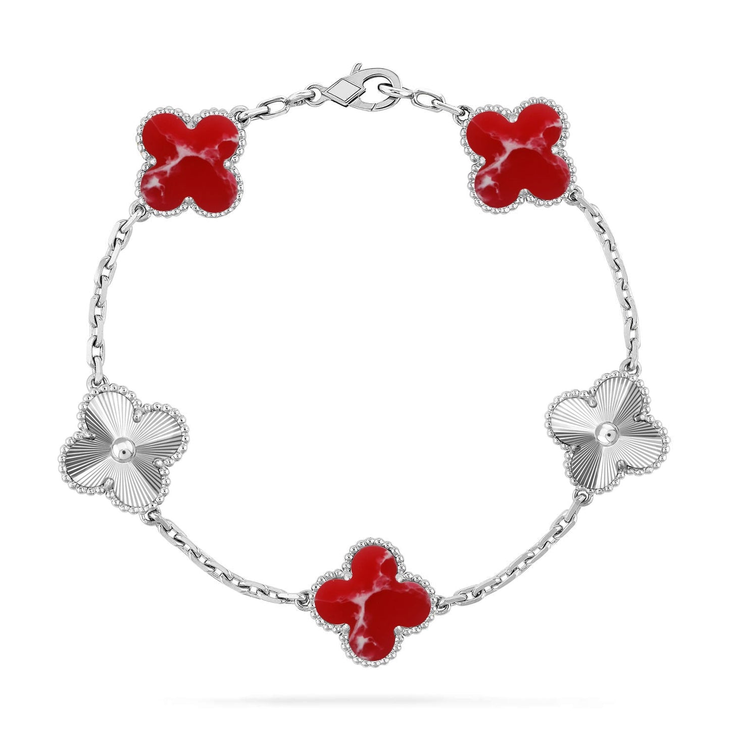 [Moco jewelrys]KLEE 5 MOTIV ROTES MUSTER ARMBANDKOLLEKTION