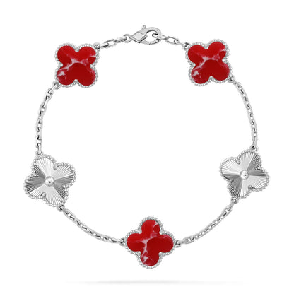[Moco jewelrys]KLEE 5 MOTIV ROTES MUSTER ARMBANDKOLLEKTION