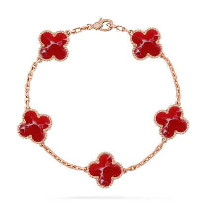 [Moco jewelrys]KLEE 5 MOTIV ROTES MUSTER ARMBANDKOLLEKTION