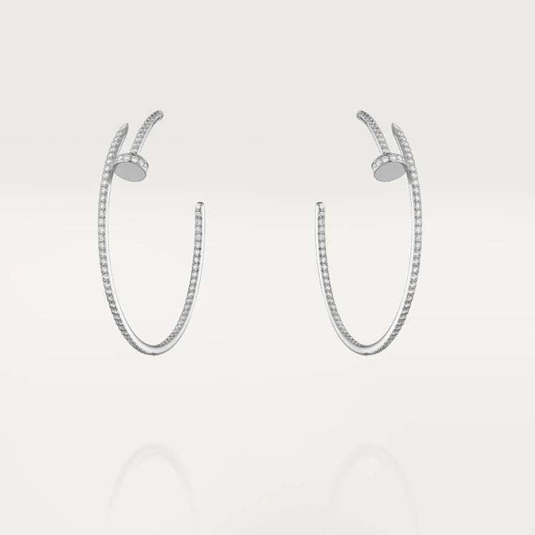 [moco jewelrys]JUSTE OHRRINGE VOLLE DIAMANTEN 1.8MM