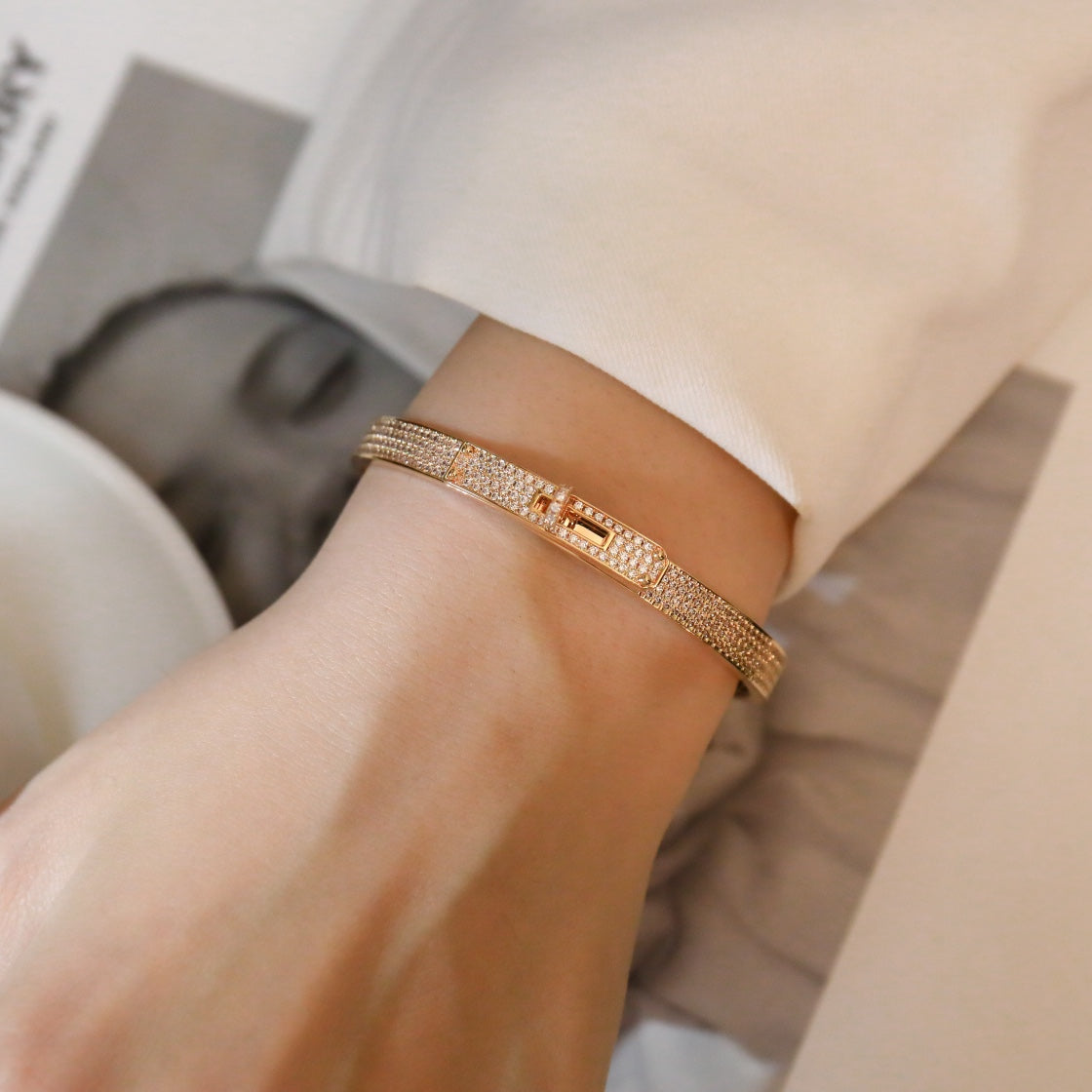 [moco jewelrys]KELLY ARMBAND MIT DIAMANTENPFLASTERUNG