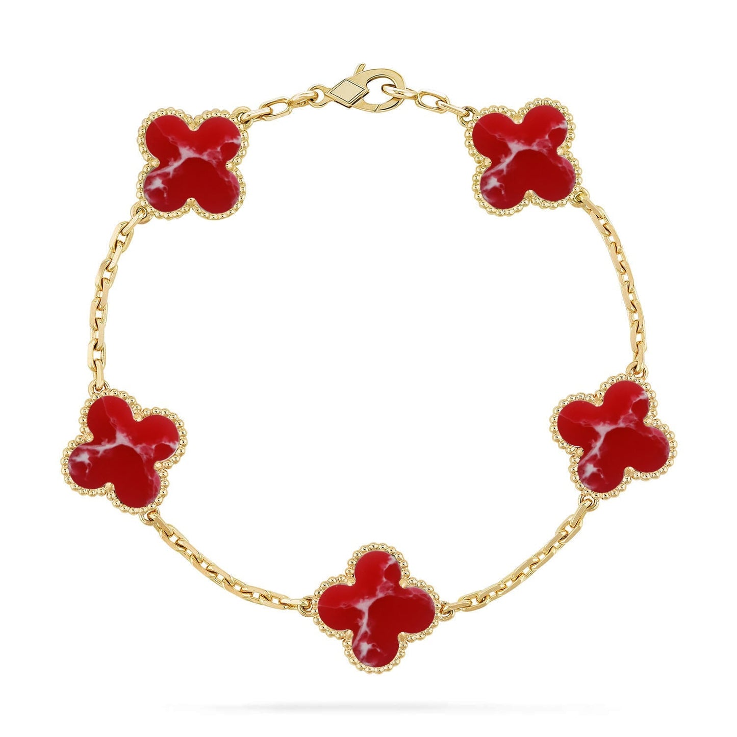 [Moco jewelrys]KLEE 5 MOTIV ROTES MUSTER ARMBANDKOLLEKTION