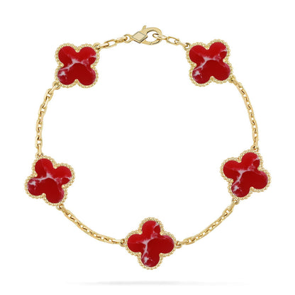 [Moco jewelrys]KLEE 5 MOTIV ROTES MUSTER ARMBANDKOLLEKTION