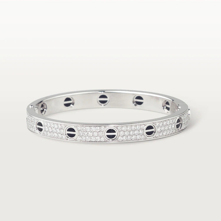 [moco jewelrys]LIEBESARMBAND 6.1MM DIAMANTBESETZT KERAMIK