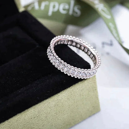 [moco jewelrys]PERLEE DIAMANT SILBERRING