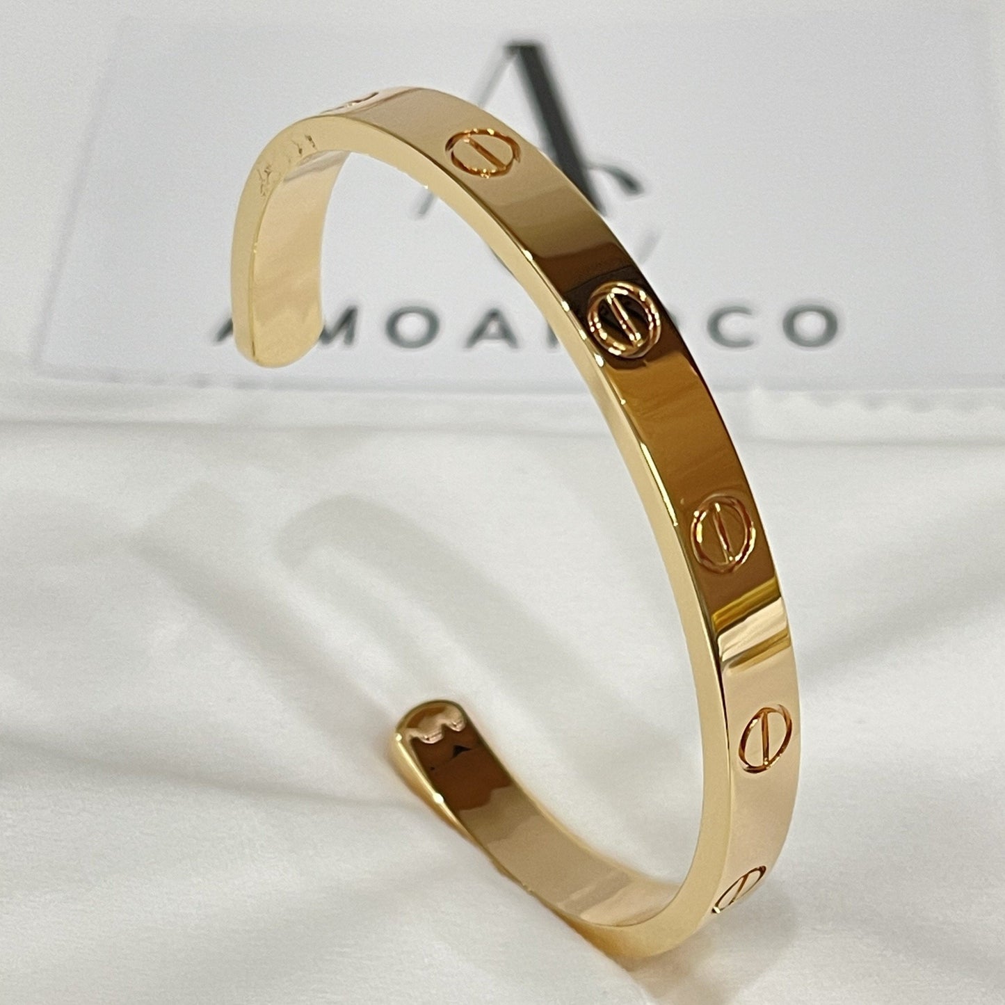 [moco jewelrys]LIEBESARMBAND 6.1MM OFFENE MANSCHETTE