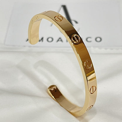 [moco jewelrys]LIEBESARMBAND 6.1MM OFFENE MANSCHETTE