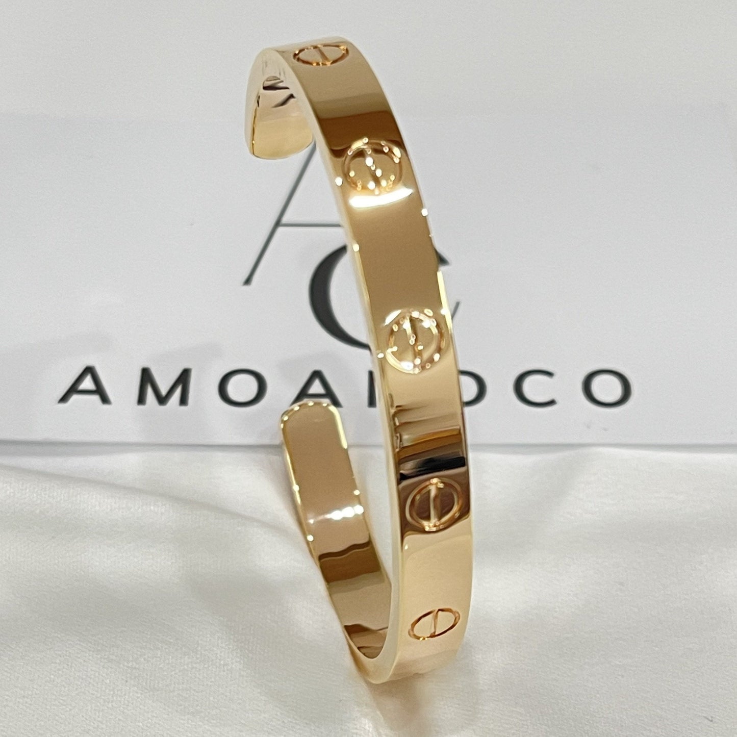 [moco jewelrys]LIEBESARMBAND 6.1MM OFFENE MANSCHETTE