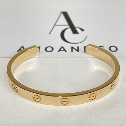 [moco jewelrys]LIEBESARMBAND 6.1MM OFFENE MANSCHETTE