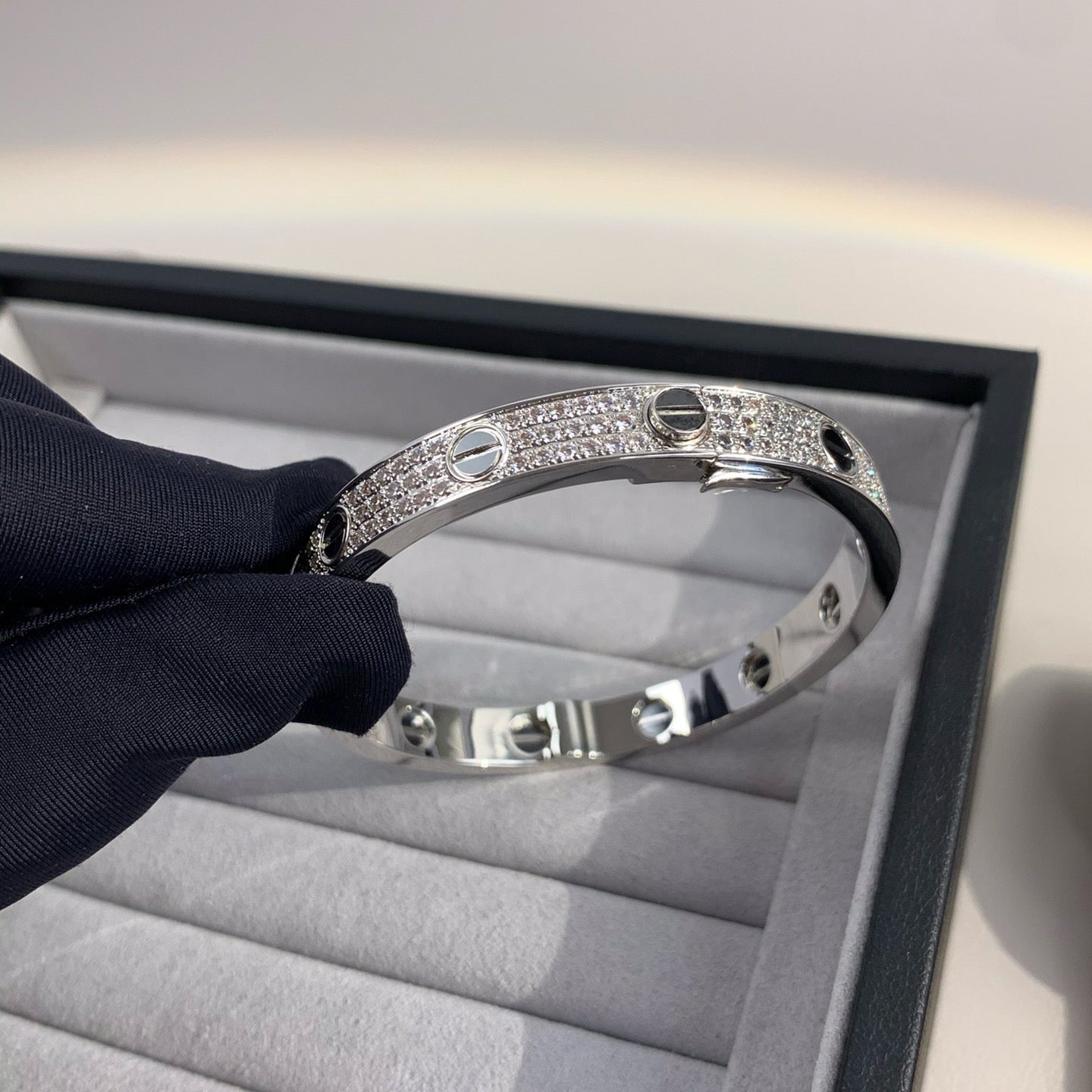 [moco jewelrys]LIEBESARMBAND 6.1MM DIAMANTBESETZT KERAMIK