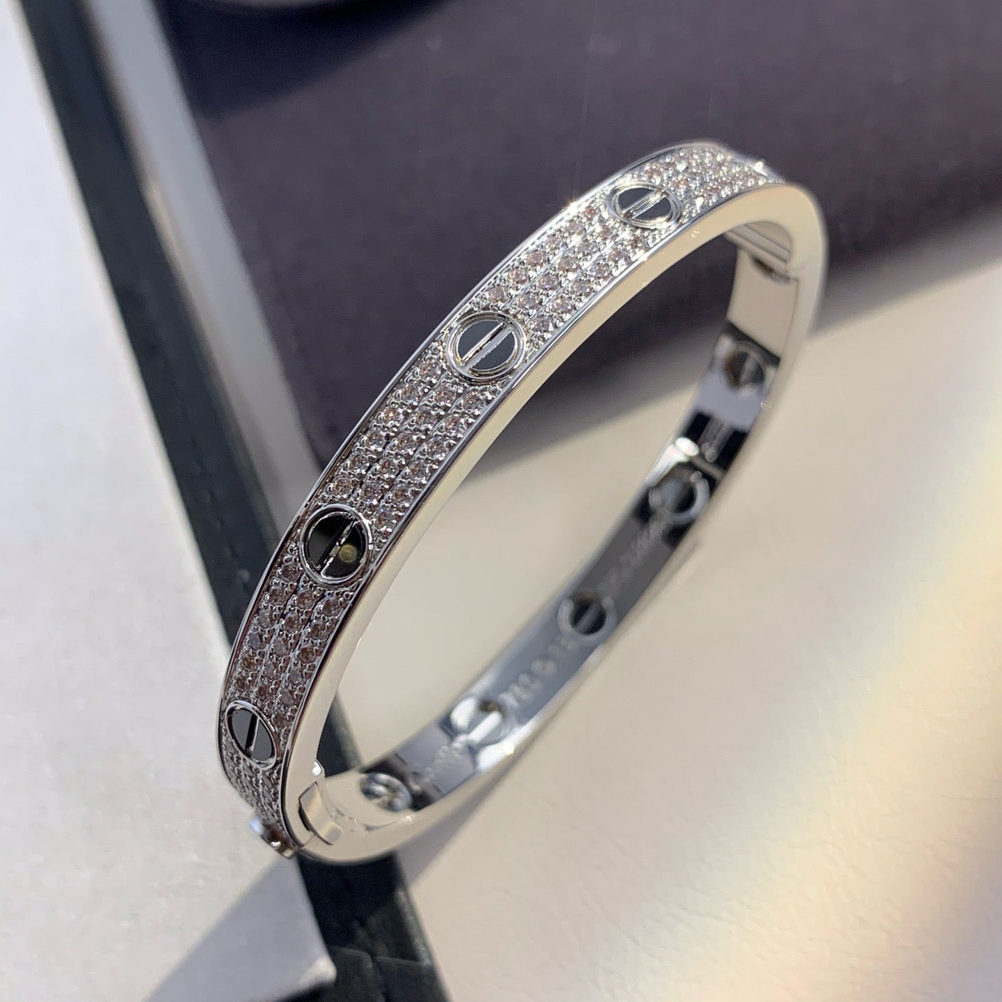[moco jewelrys]LIEBESARMBAND 6.1MM DIAMANTBESETZT KERAMIK