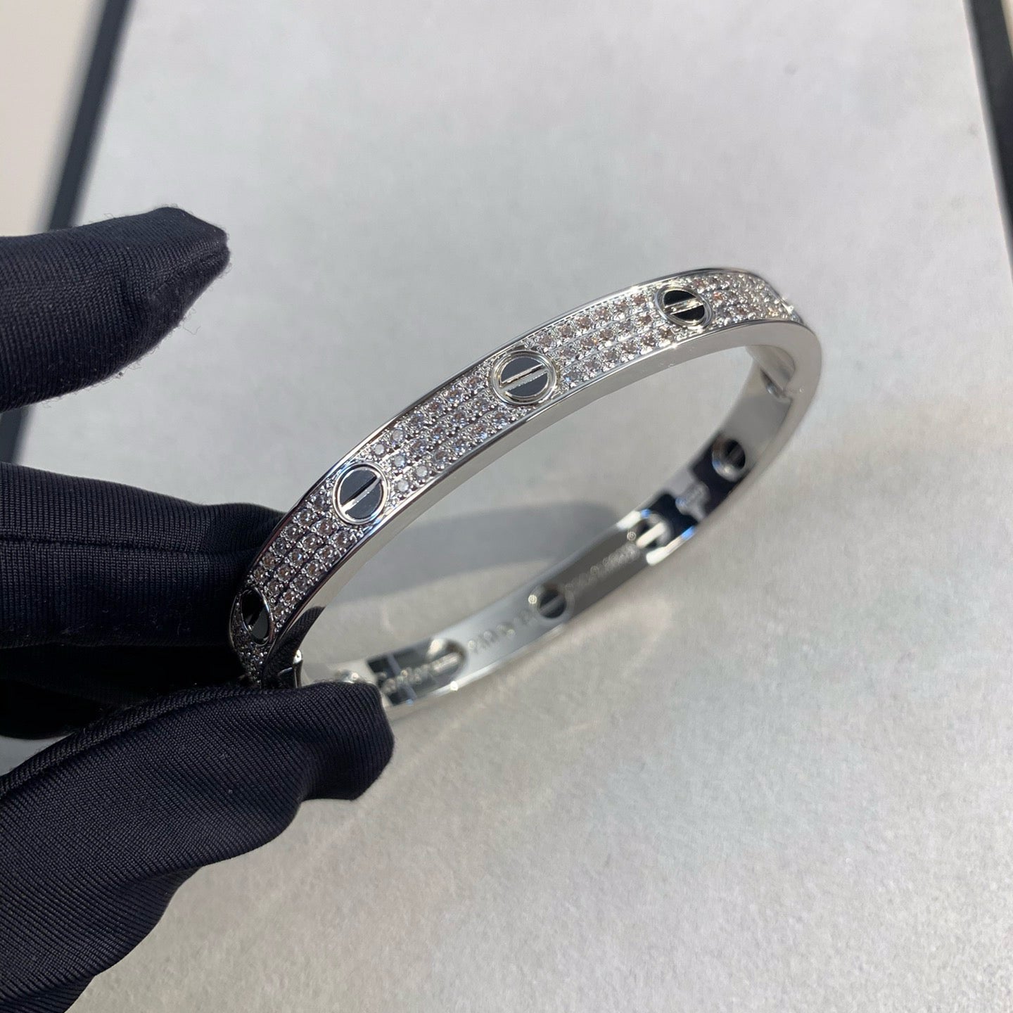 [moco jewelrys]LIEBESARMBAND 6.1MM DIAMANTBESETZT KERAMIK