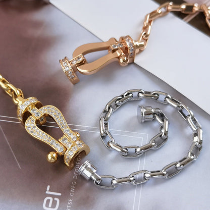 [moco jewelrys]FORCE GROSSER HUFEISENVERSCHLUSS METALLARMREIF