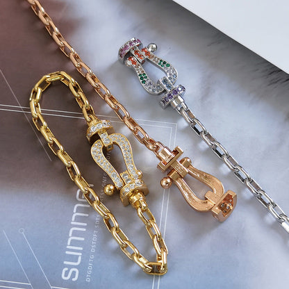 [moco jewelrys]FORCE GROSSER HUFEISENVERSCHLUSS METALLARMREIF