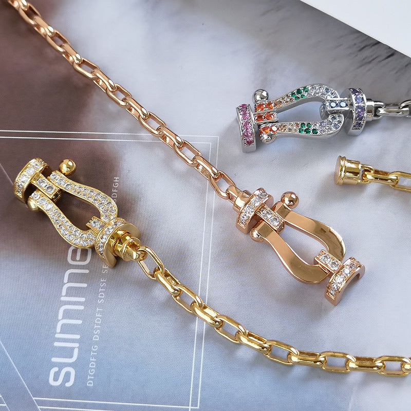 [moco jewelrys]FORCE GROSSER HUFEISENVERSCHLUSS METALLARMREIF