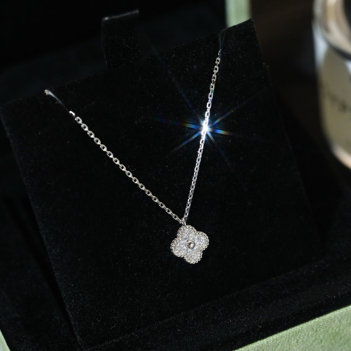 [moco jewelrys]KLEE MINI 9.5MM ANHÄNGER DIAMANT HALSKETTE