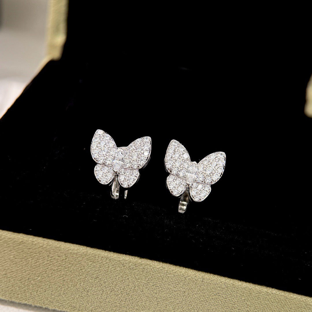 [moco jewelrys]BUTTERFLY ALL DIAMOND OHRRINGE