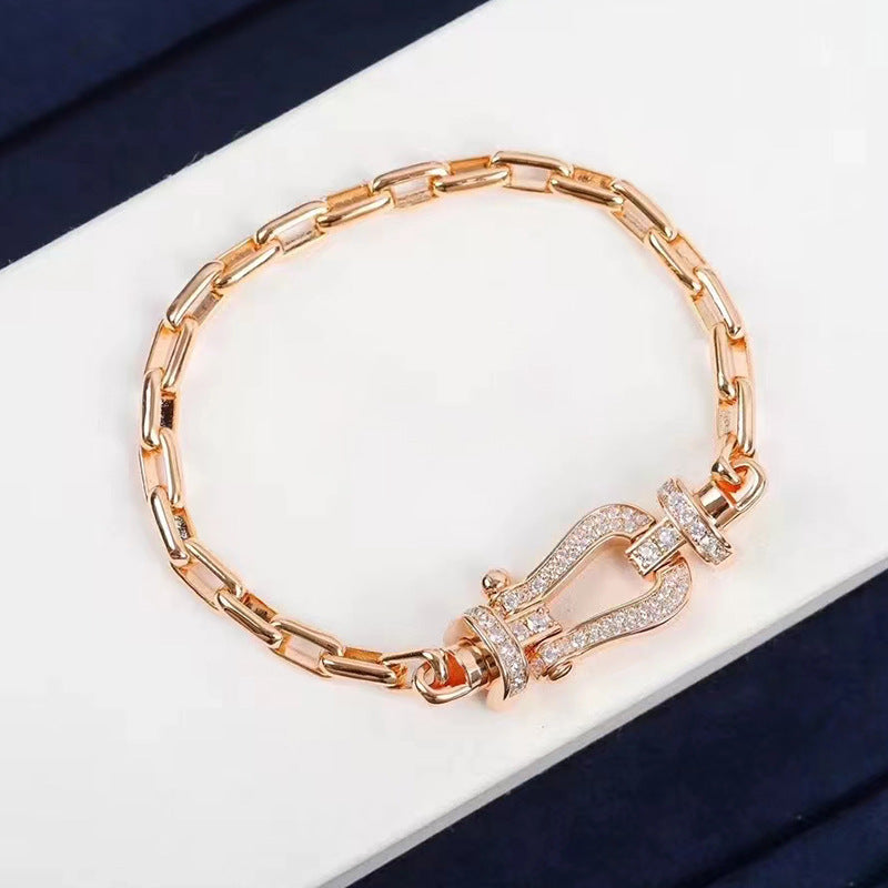 [moco jewelrys]FORCE GROSSER HUFEISENVERSCHLUSS METALLARMREIF