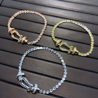 [moco jewelrys]FORCE HUFEISEN DIAMANT TENNISARMREIF