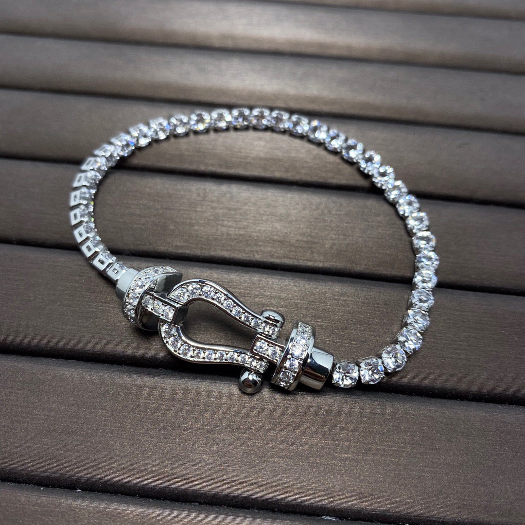 [moco jewelrys]FORCE HUFEISEN DIAMANT TENNISARMREIF