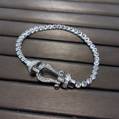 [moco jewelrys]FORCE HUFEISEN DIAMANT TENNISARMREIF